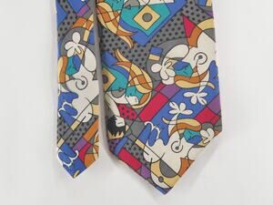Romero Britto Mens After Making Love Pop Art Silk Tie 4x59.5" Classic Multicolor